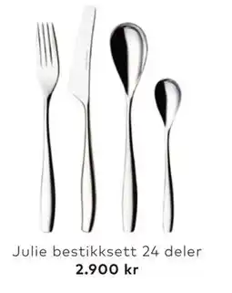Skeidar Julie bestikksett 24 deler, NOK 2900 tilbud