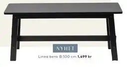 Skeidar Linea benk B:100 cm, NOK 1499 tilbud