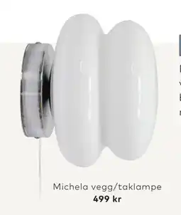 Skeidar Michela vegg/taklampe, NOK 499 tilbud