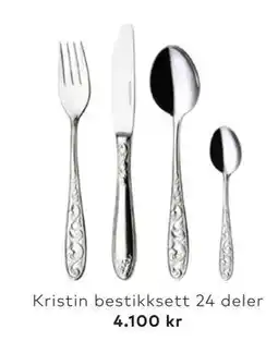 Skeidar Kristin bestikksett 24 deler, NOK 4100 tilbud