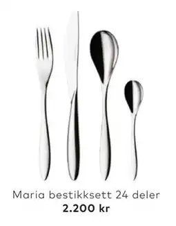 Skeidar Maria bestikksett 24 deler, NOK 2200 tilbud