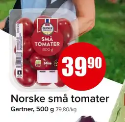 Eurospar GARTNER Norske små tomater tilbud
