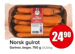 Eurospar GARTNER Norsk gulrot tilbud