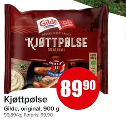 Eurospar GILDE Kjøttpølse tilbud