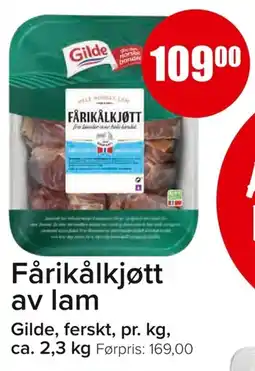 Eurospar GILDE Fårikålkjøtt av lam tilbud
