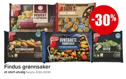 Eurospar FINDUS Grønnsaker tilbud