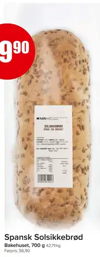 Eurospar BAKEHUSET Spansk solsikkebrød tilbud