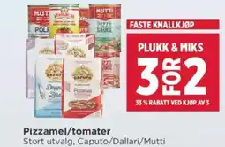Meny Pizzamel/tomater tilbud