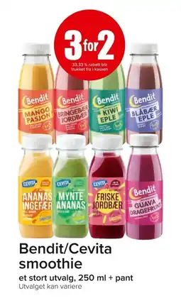Eurospar Bendit/cevita smoothie tilbud
