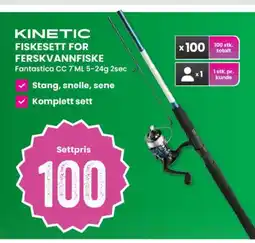 Sport Outlet Kinetic fiskesett for ferskvannfiske tilbud