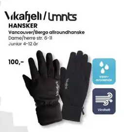 Sport Outlet Vikafjeli/umnts hansker vancouver/bergo allroundhanske tilbud
