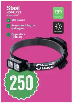 Sport Outlet Staal hodelykt polarlys 500 tilbud