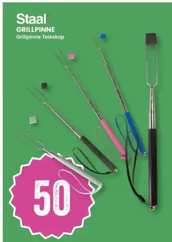 Sport Outlet Staal Grillpinne Teleskop tilbud