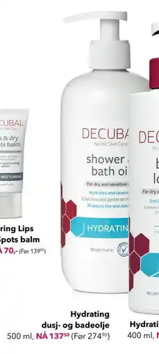 Apotek 1 Hydrating dusj- og badeolje, NOK 137.5 tilbud