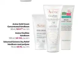 Apotek 1 Avène Cold Cream Concentrated håndkrem, NOK 87.5 tilbud