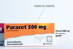 Apotek 1 Paracet 500 mg, NOK 59.9 tilbud