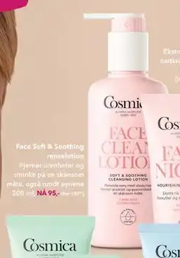 Apotek 1 Face Soft & Soothing renselotion, NOK 95 tilbud