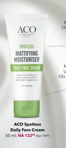 Apotek 1 ACO Spotless Daily Face Cream, NOK 122.5 tilbud