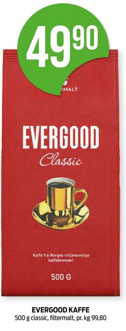 Kiwi Evergood kaffe tilbud