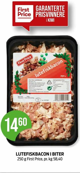 Kiwi Lutefiskbacon i biter tilbud