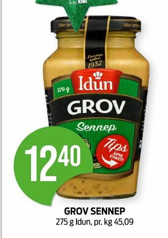 Kiwi Grov sennep tilbud