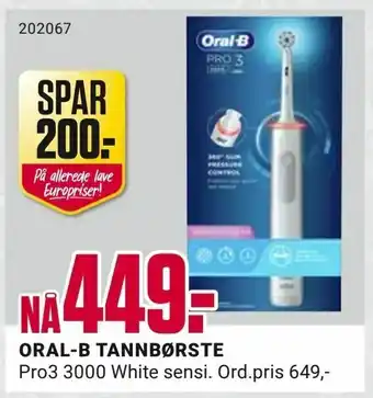 ORAL-B TANNBØRSTE