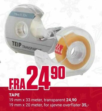 Europris Tape tilbud