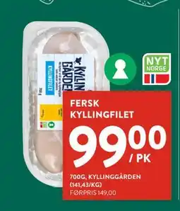 Jacobs FERSK KYLLINGFILET, NOK 99 tilbud