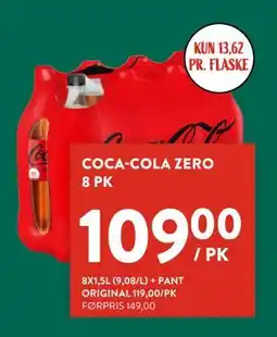 Jacobs COCA-COLA ZERO 8 PK, NOK 109 tilbud