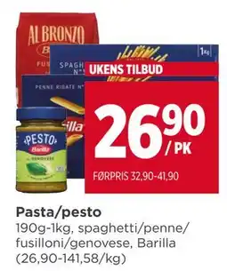 Meny Pasta/pesto, NOK 26.9 tilbud