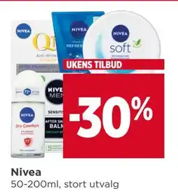 Meny Nivea tilbud
