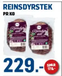 Price Lagerbutikk Reinsdyrstek tilbud