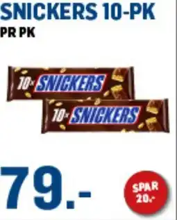 Price Lagerbutikk Snickers 10-pk tilbud