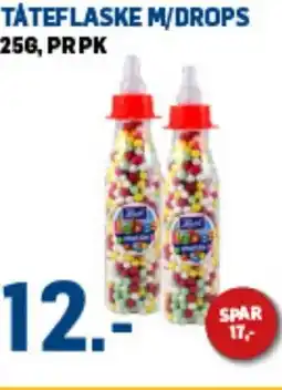 Price Lagerbutikk Tåteflaske m/drops tilbud