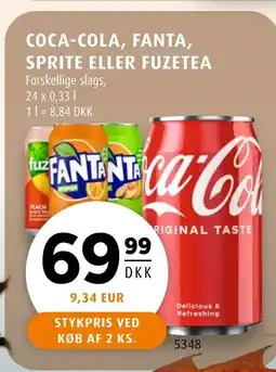 Scandinavian Park Coca-cola, fanta, sprite eller fuzetea tilbud