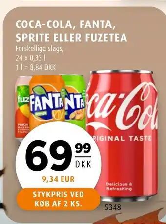Coca-cola, fanta, sprite eller fuzetea