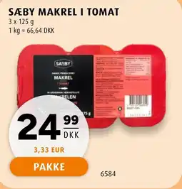 Scandinavian Park Sæby makrel i tomat tilbud
