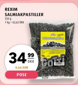 Scandinavian Park Rexim salmiakpastiller tilbud