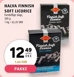 Scandinavian Park Halva finnish soft licorice forskellige slags, tilbud