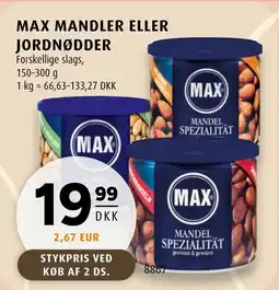 Scandinavian Park Max mandler eller jordnødder tilbud