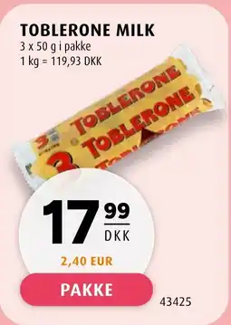 Scandinavian Park Toblerone milk tilbud