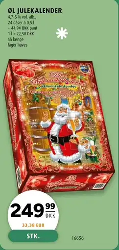 Scandinavian Park Øl julekalender tilbud