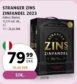 Scandinavian Park Stranger zins zinfandel 2023 tilbud