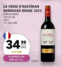 Scandinavian Park La croix d'austéran bordeaux rouge 2022 tilbud