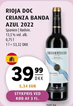 Scandinavian Park Rioja doc crianza banda azul 2022 tilbud