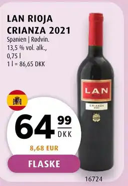Scandinavian Park Lan rioja crianza 2021 tilbud