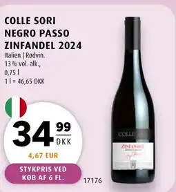 Scandinavian Park Colle sori negro passo zinfandel 2024 tilbud