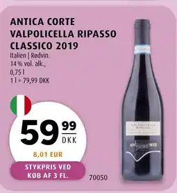 Scandinavian Park ANTICA CORTE VALPOLICELLA RIPASSO CLASSICO 2019 tilbud
