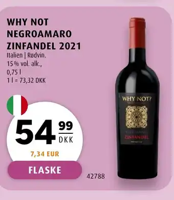 Scandinavian Park Why not negroamaro zinfandel 2021 tilbud