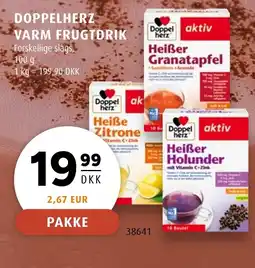 Scandinavian Park Doppelherz varm frugtdrik forskellige slags tilbud